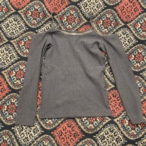 Sugar lips seamless cold shoulder top